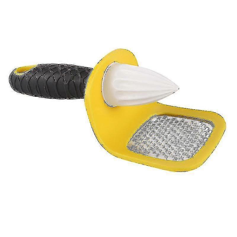 Kitchendao Lemon Bar Tool 2 In 1, Citrus Lime Zester Peeler, Channel Knife, Reamer, Grater, Seed Pip Catcher Avoid Mess, Soft-touch Grip