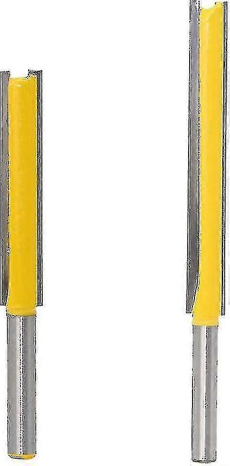 Extra Long Straight Router Bit 2 3 Long Cutting Trimming Cutter For Woodworking - 2pcs 1/4 Shank