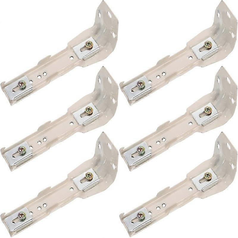 good 6PCS 11.5cm Curtain Rail Fixing Bracket, Curtain Side Mounting Code Accessories, Fixing Code