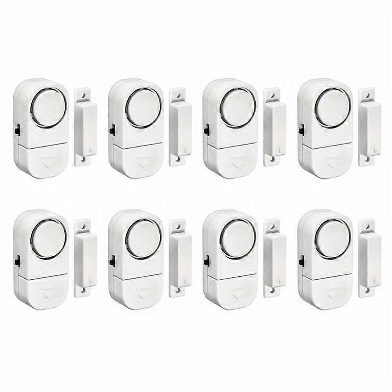 1/5/8/10pcs Wireless Window Door Burglar Alarm, Security Warning Alarm System Magnetic Sensor