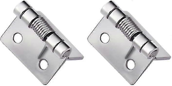 2pcs Self-closing Spring Hinges, Stainless Steel Spring Door Hinges, Automatic Closing Hinges/BL