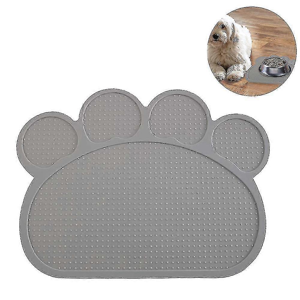 Dog Paw Silicone Placemats(grey)