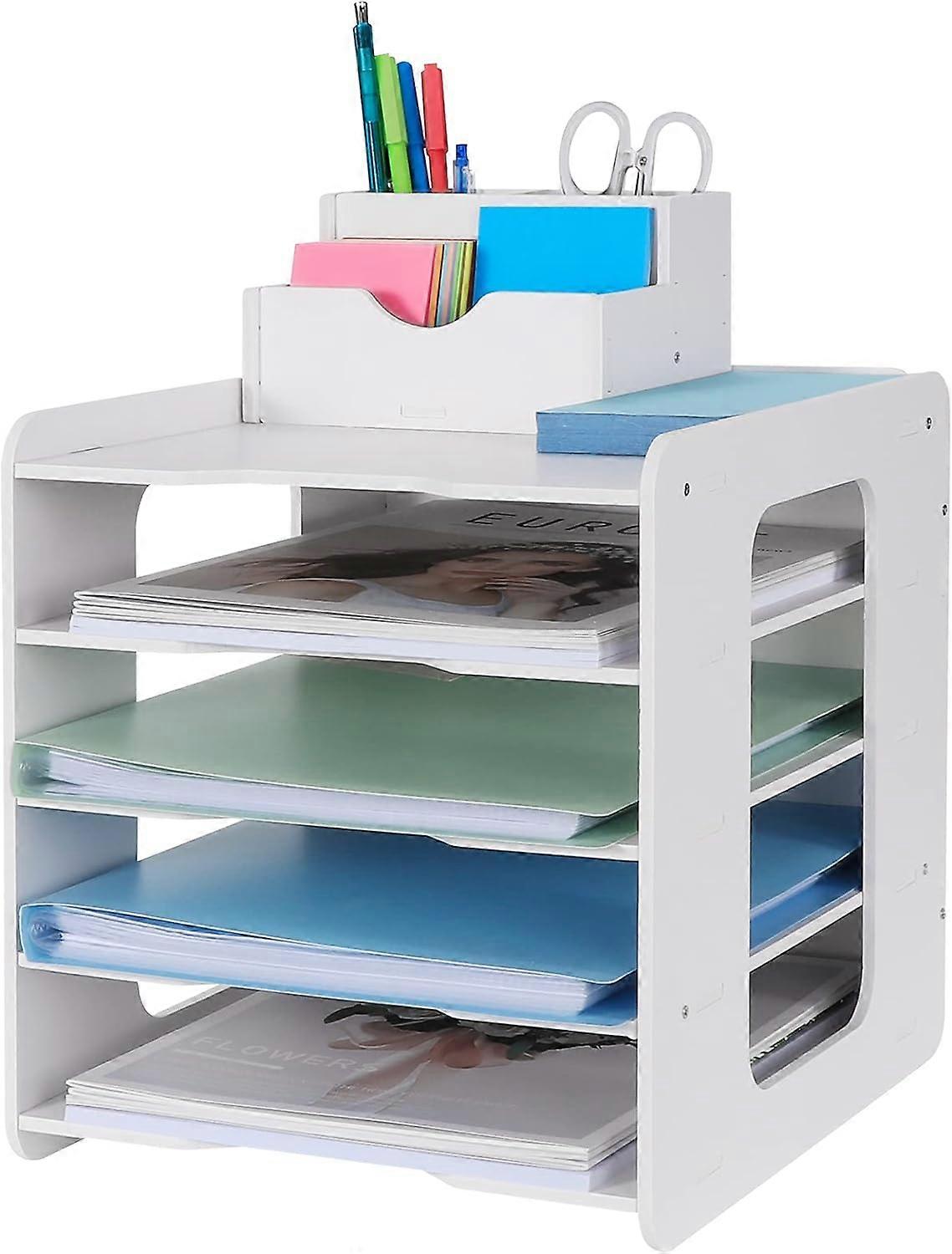 Letter Tray,Desk Organizer,A4 Document Holder,5 Levels