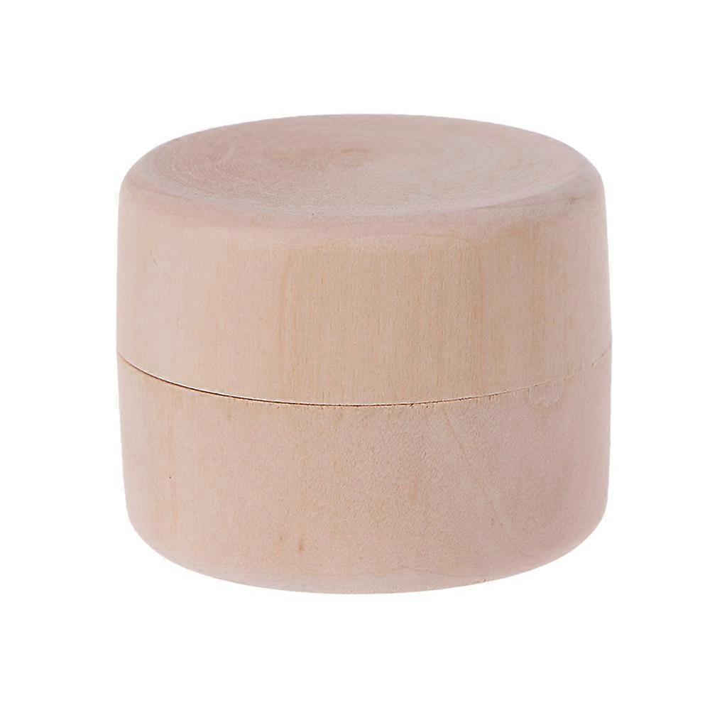 Small Round Wooden Storage Box Soap Soap Crafts for Case Container Holder