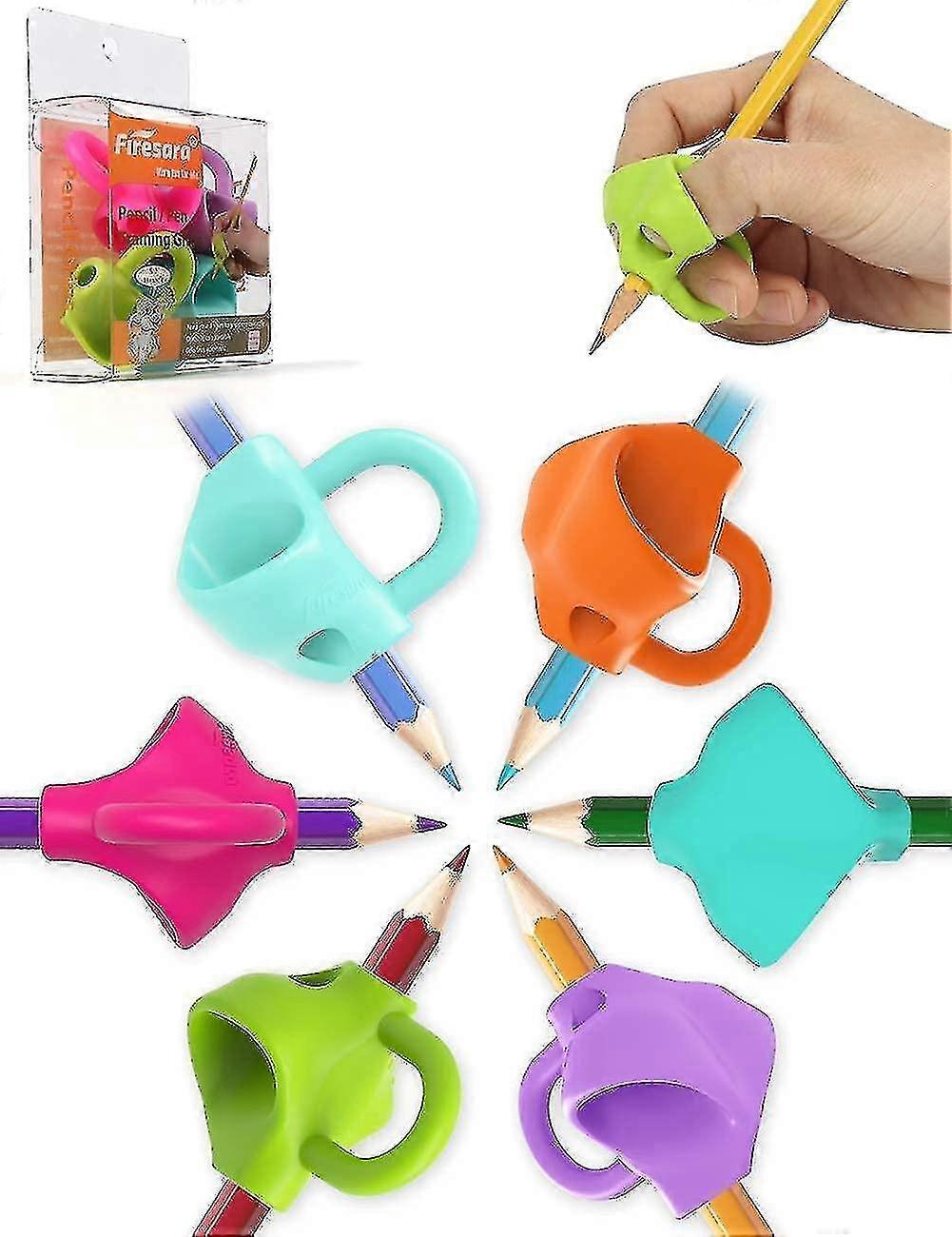 Pencil Grips, Assorted Writing Aid Grip Trainer Posture Correction Finger Grip(4pcs)