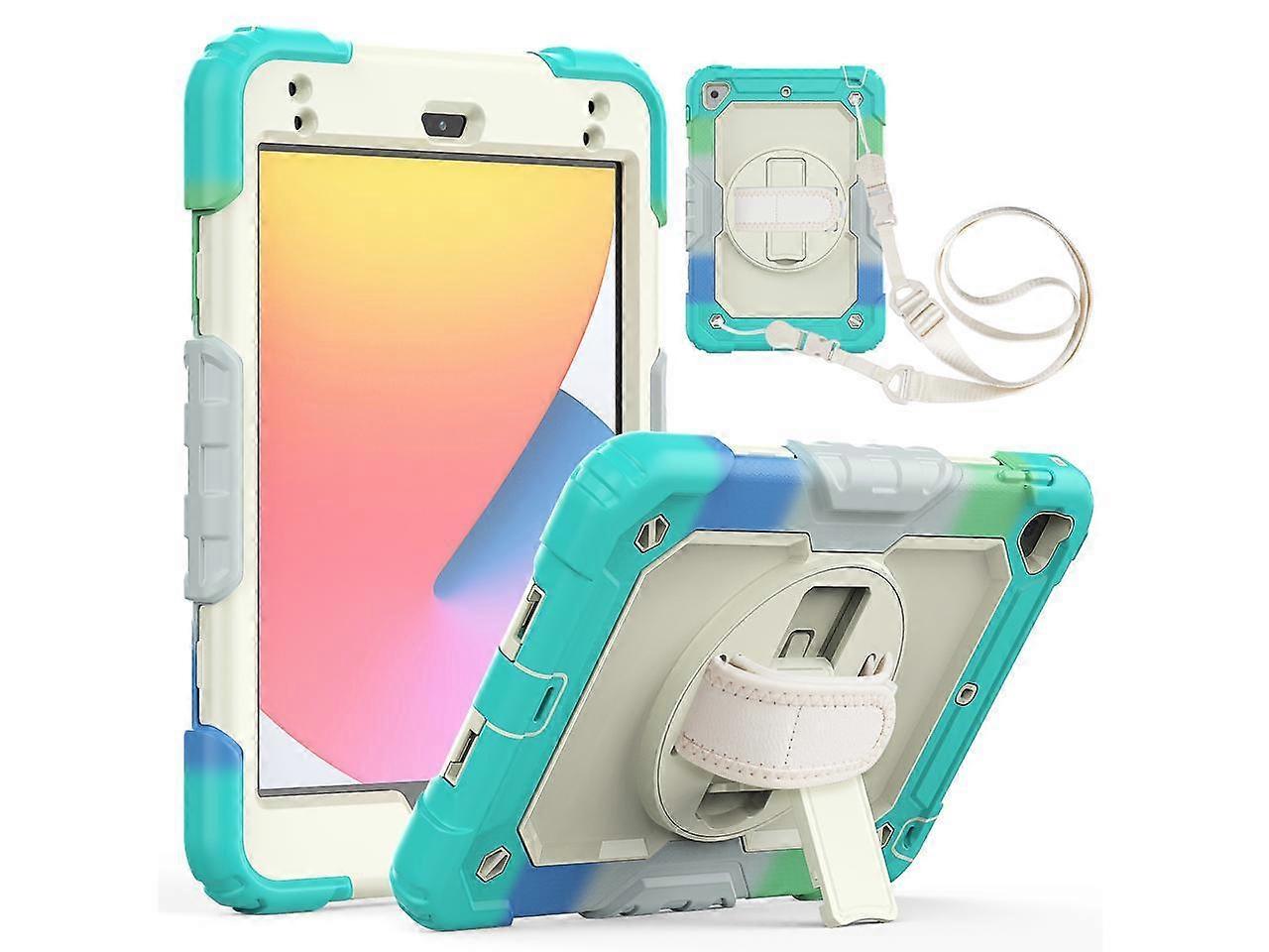 iPad Mini 5 Case, iPad Mini 4 Case, Shockproof Stand Sturdy Protective Mini Cover with Screen Protector Pencil Holder Handle Strap for 7.9 iPad Mini 5