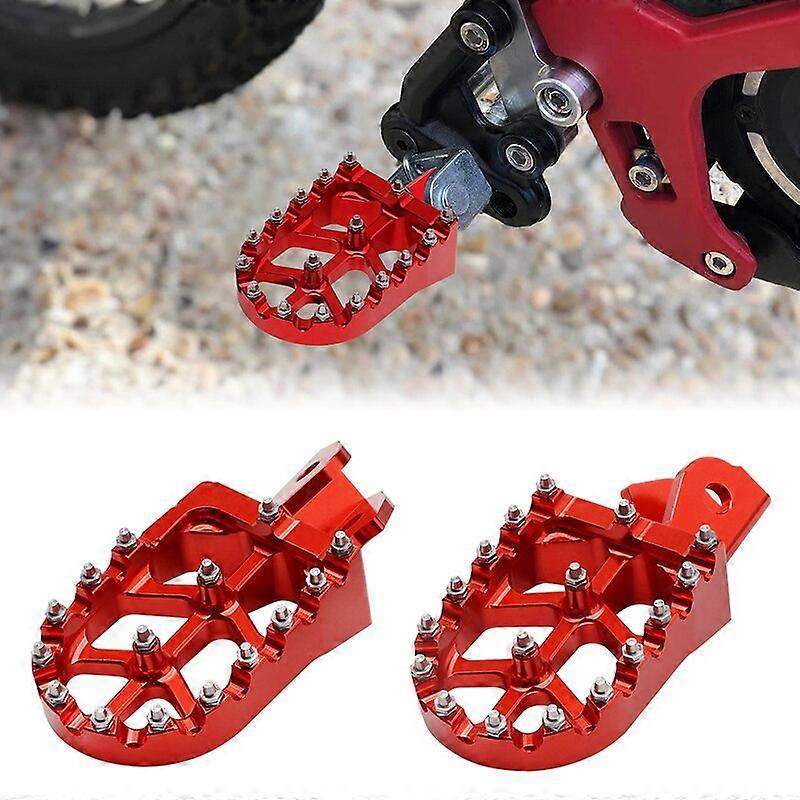 Motorcycle 7075 Aluminum Alloy Foot Peg Footpegs Pedal Footrest Pedal support Rod For Sur-ron/Segway Motorcycle Knee & Shin Guards