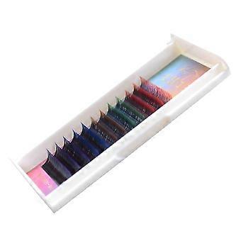 1 Juego De Pestañas Postizas Coloridas Extensiones De Pestañas De Arte Rizado Maquillaje Extensiones De Pestañas Pestañas De Extensión