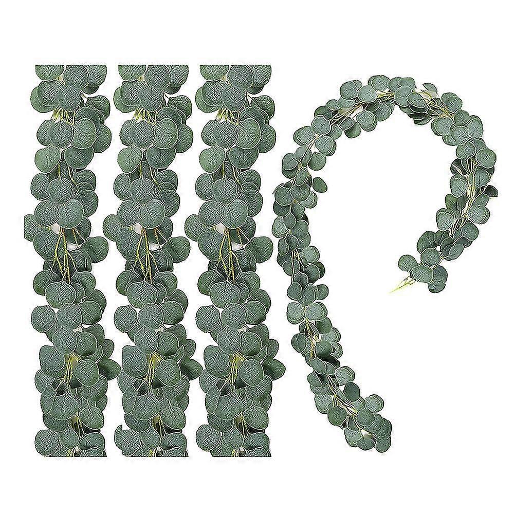 4 Pack Eucalyptus Garland,Artificial Eucalyptus Leaves Greenery Vine