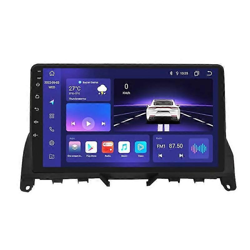 2 Din For Benz C Class 3 W204 S204 2006-2011 Car Radio Carplay 4G 8-core WIFI Android Auto Car Stereo Car Multimedia Video player GPS Navigation DSP R