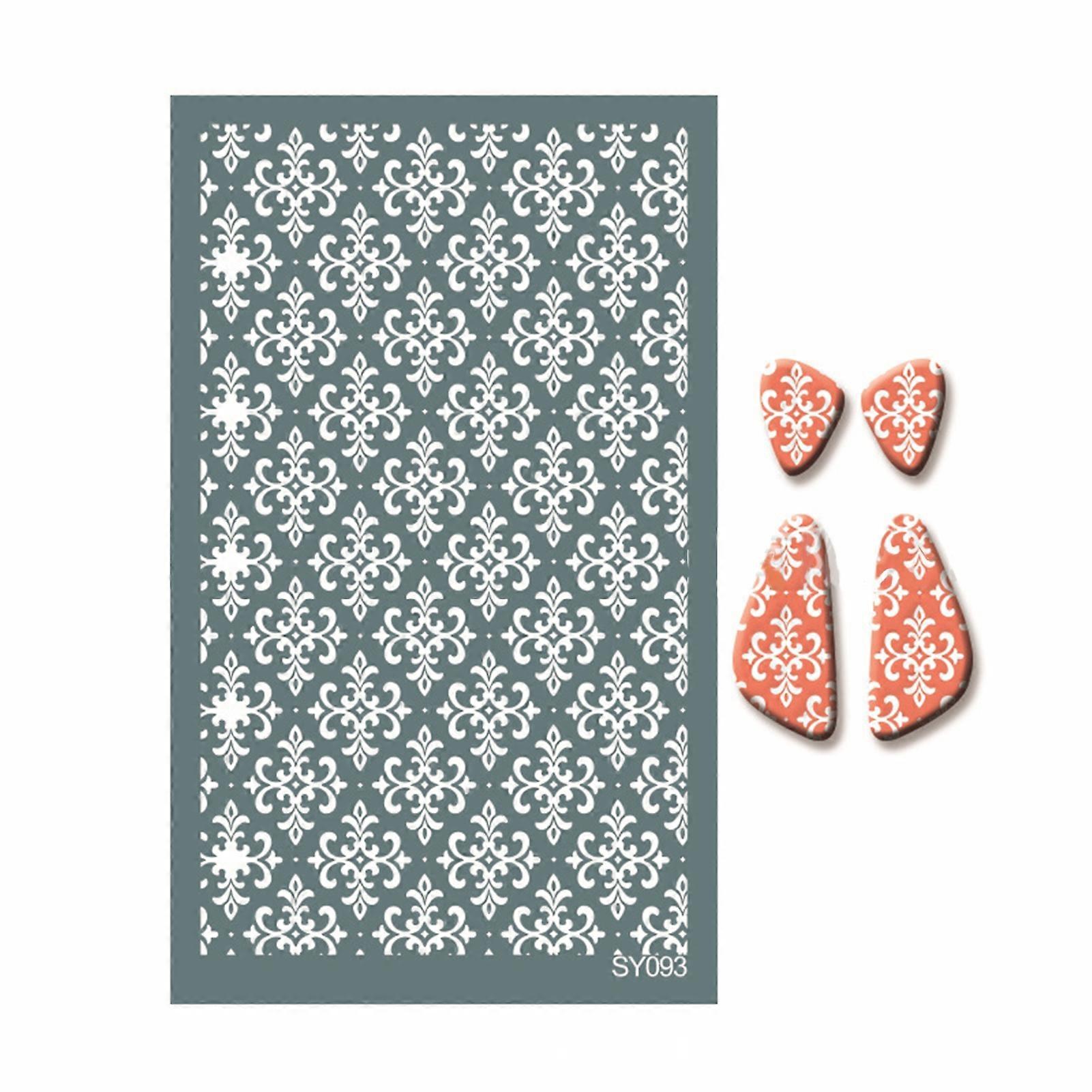 Clay Earring Cutter Various Patterns Embossing Mold Printing on Clay Professional Ceramic Craft DIY Making Accessories Polymer Clay Tool Silk Screen S