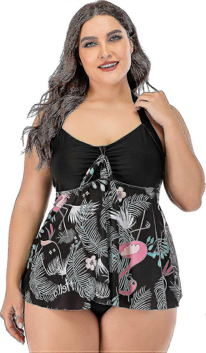Maillot de bain Tankini Chicago Hater Hater Flamant de mer pour femmes$Maillot de bain deux pièces pour femmes Plus Size Maillot de bain Maillot de bain Taille Plus$Plus Maillot de bain