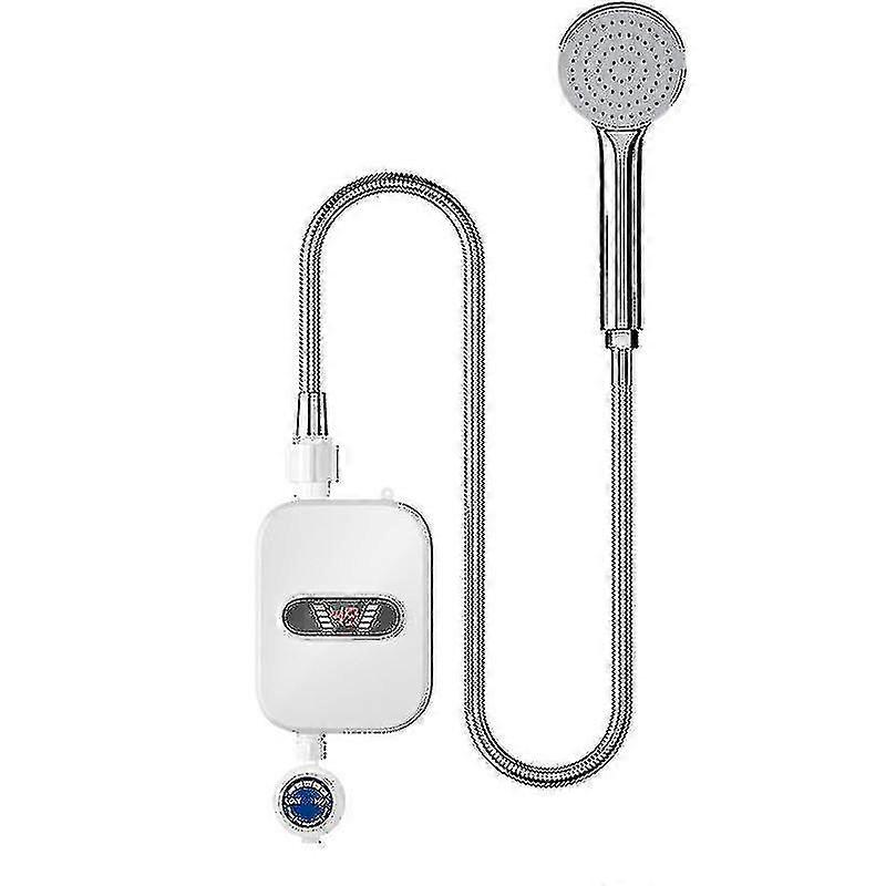 מקלחת מחמם מים מיידית 220v ברז אמבטיה יורו תקע מים מחמם מים 3500w תצוגה דיגיטלית למלון