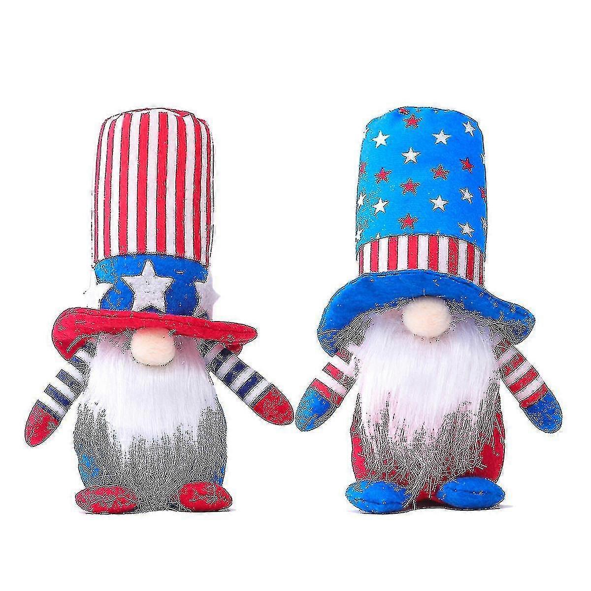 Flag Ziua Independenței Stripe Pentagram Model Dwarf Doll Elf Doll Ornament Home Decoration