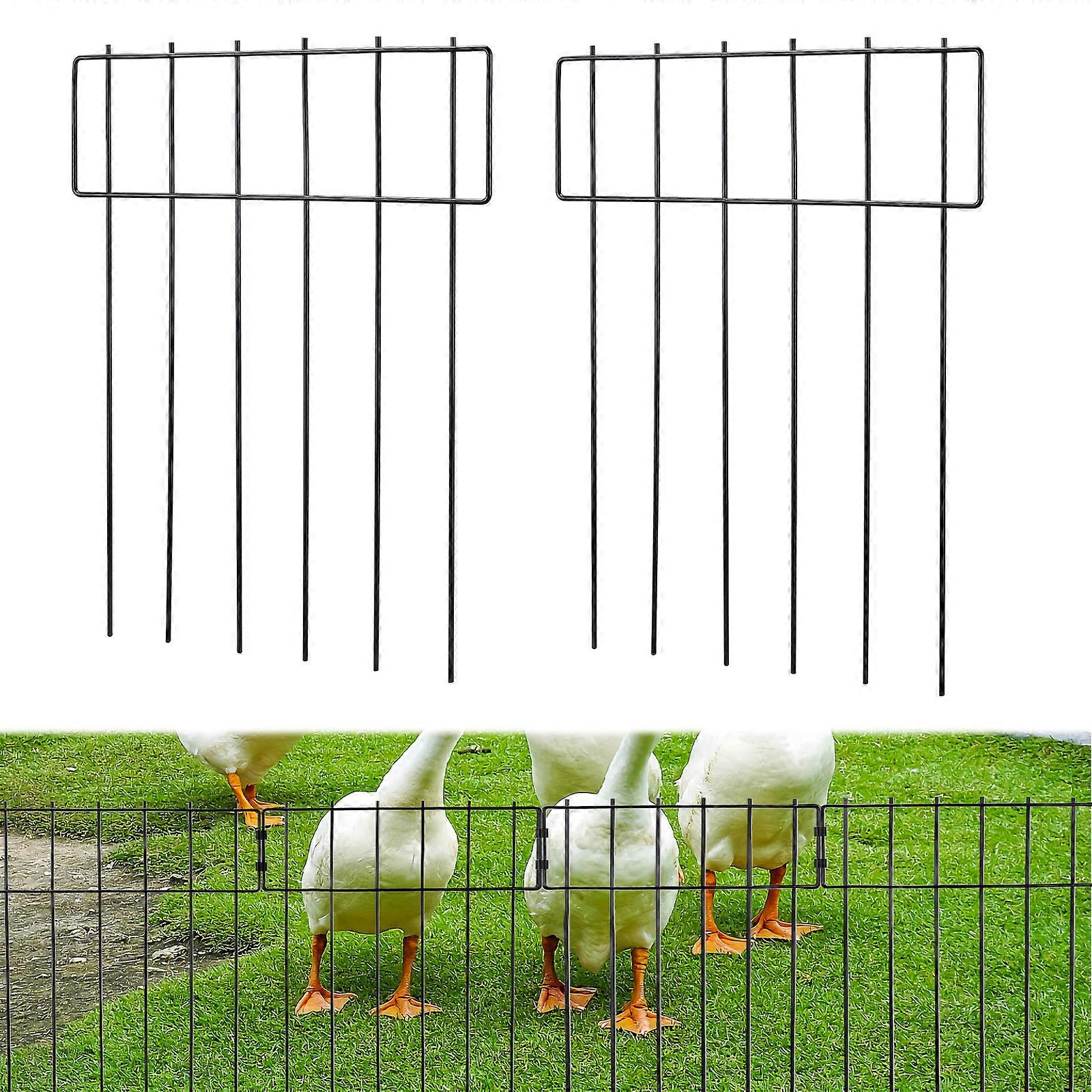 Animal Barrier Fence 10Pcs Rustproof Creative Easy To Install Metal Durable Fence For Yard Garden