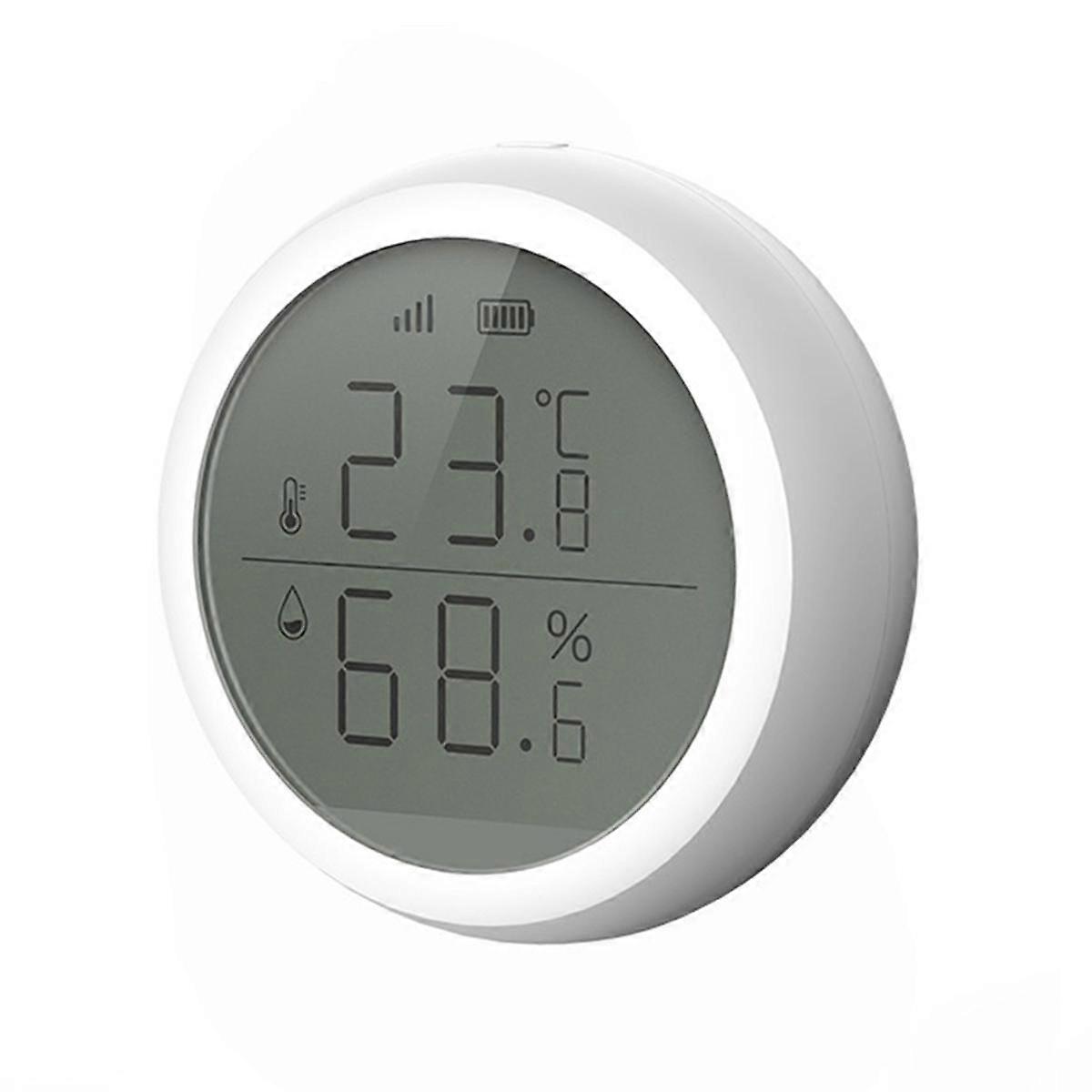WiFi Smart Zigbee Temperature and Humidity Sensor LCD Screen History Record Smart Home Security Rem