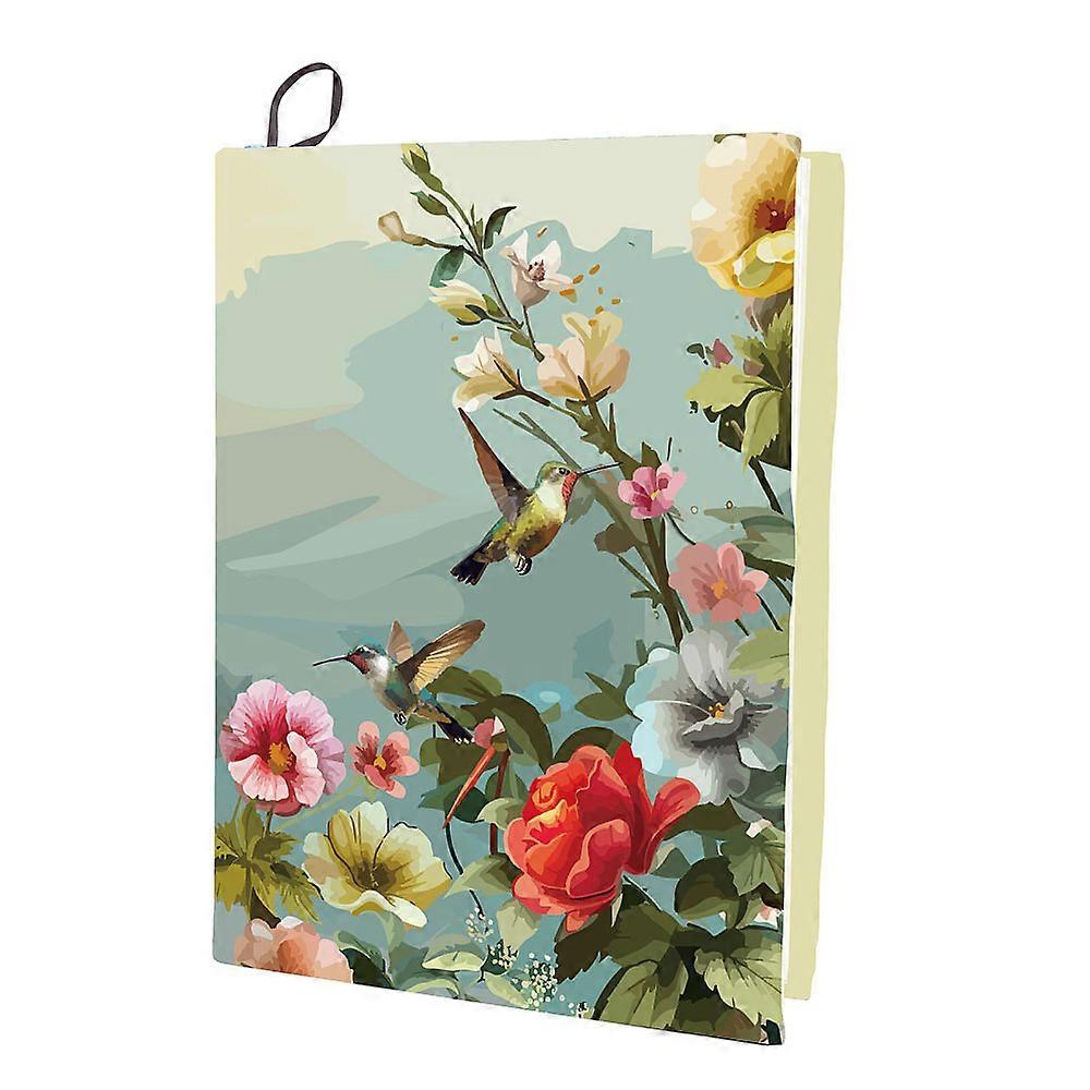 Coperți de carte din poliester Elastic Notebook Wraps Rectangle Flower 400x250mm