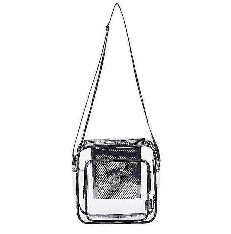 Clear Messenger Bag For Work Business Travel For Men Women,stadium Approved - Transparent Cross-body Shoulder Bag For Security Sporting Event