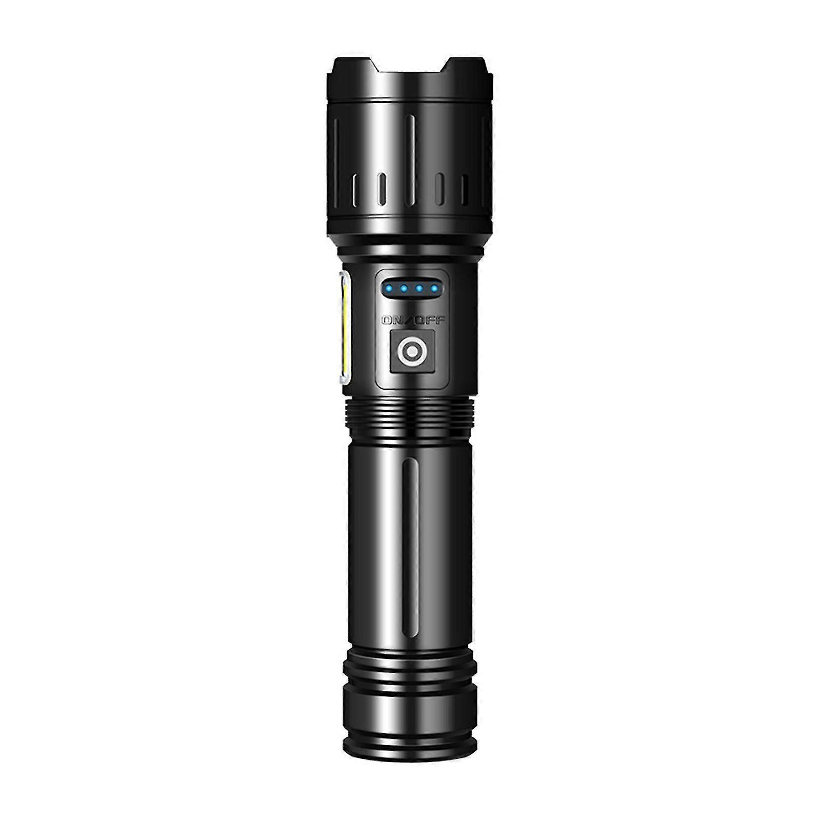 Handheld Powerful Flashlight Portable Telescopic Zoom Flashlight for Camping
