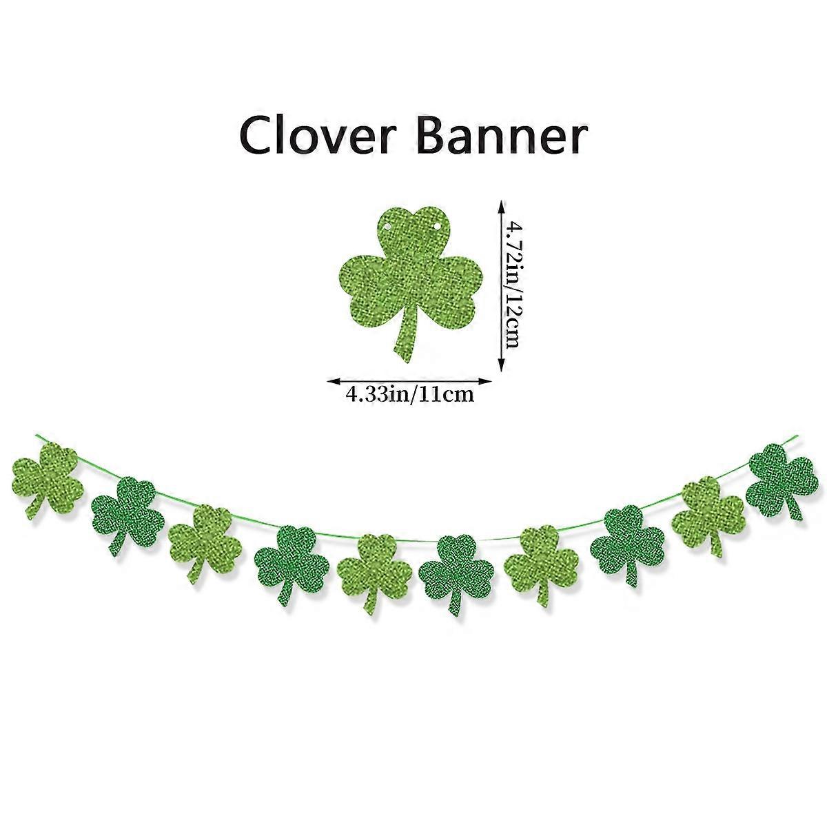Dual-Tone Shamrock Garland with Powder