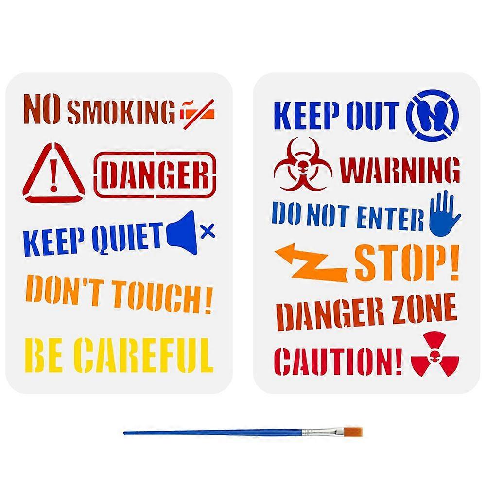 1セット2個2スタイルハロウィンPET中空描画ペイントステンシルDIYスクラップブックフォトアルバムワード297x210mm 2個/セット