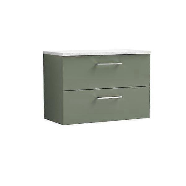 Nuie Arno 2 Drawer Wall Hung Vanity Unit 800mm Wide