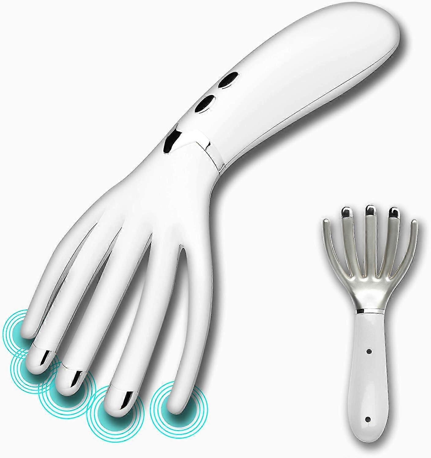 Electric Head Massager ,4 Kinds Of Vibration Modes, Can Be Heated To 42 , Usb Charging, Can Be Carried With You, Effectively Relieve Head And Ne Fat,1