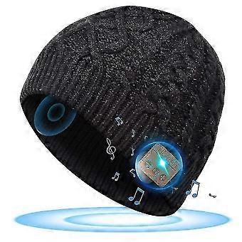 Bluetooth Beanie Mütze mit Kopfhörern, Stereo-Lautsprechern, Mikrofon, Musik, Hut, Geschenke-Gut