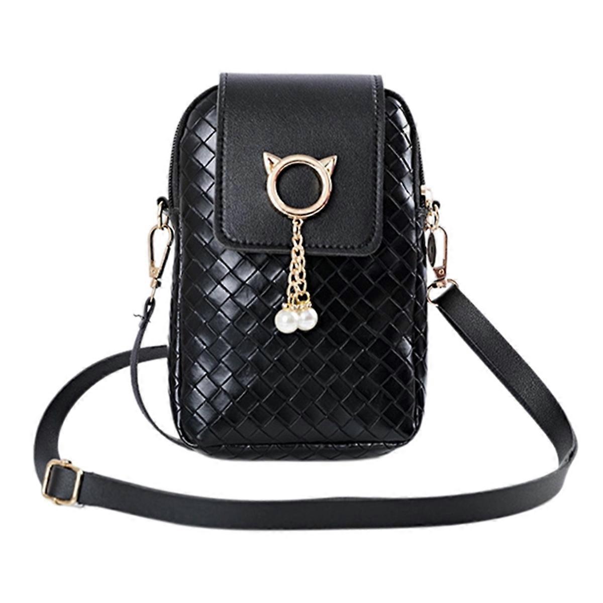 Kvinnors PU läder mode axelväska