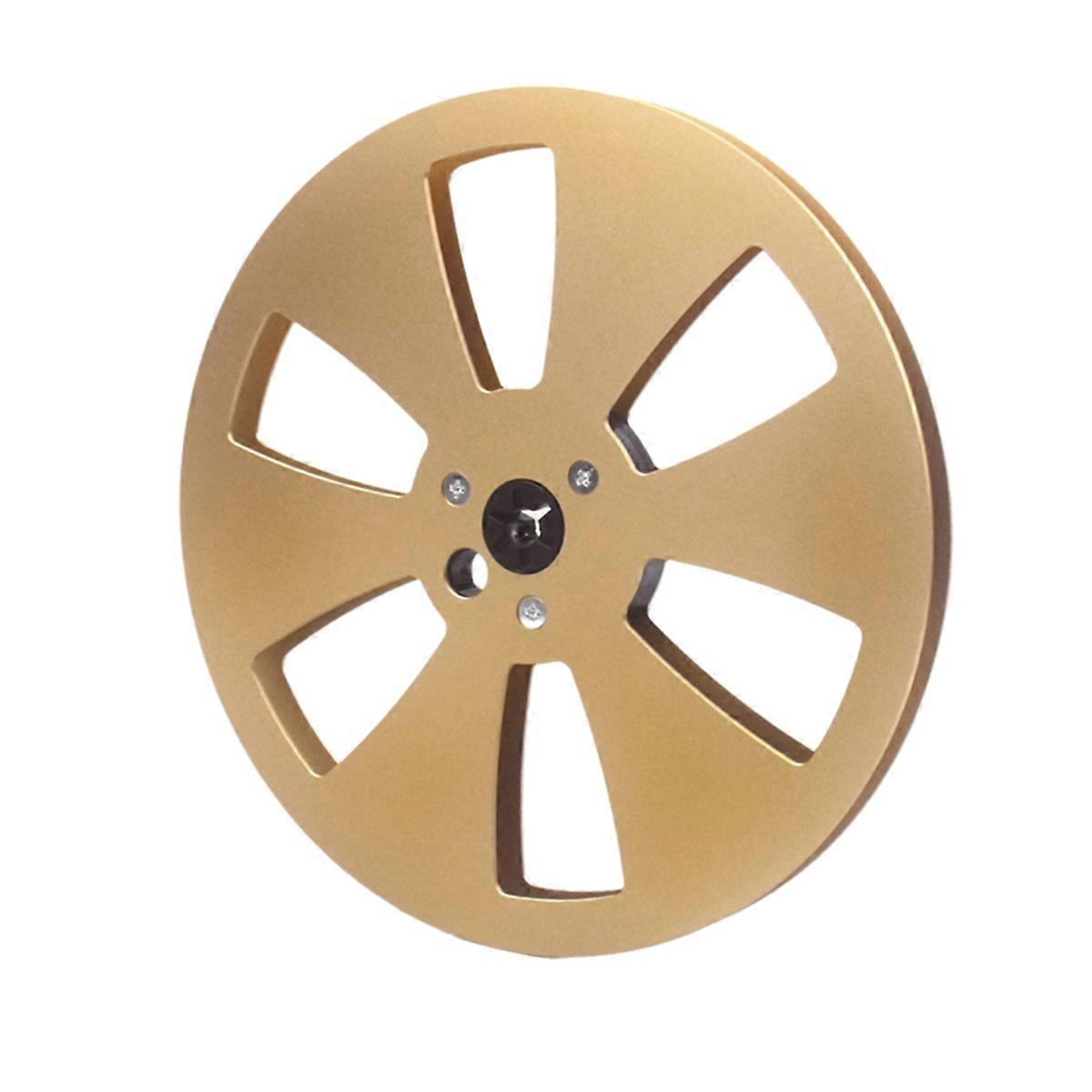 7 Inch 6 Hole 1/4 Empty Take Up Reel to Reel Small Hub Empty Tape Reels Opening Machine Tray Metal