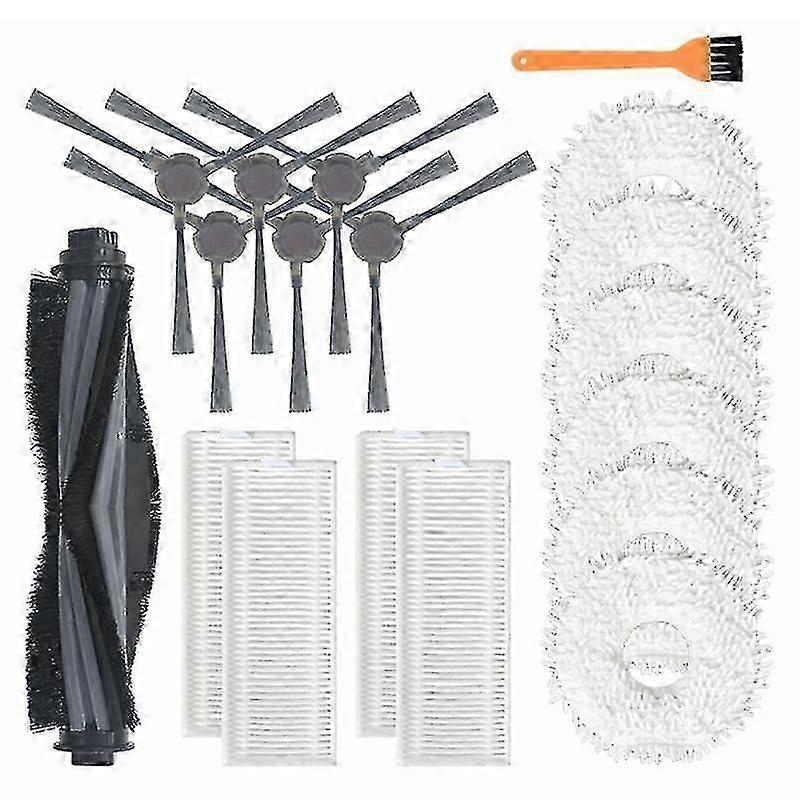 18pcs For Ecovacs Deebot N9 N9+robot Main Side Brush Mop Cloth Filter