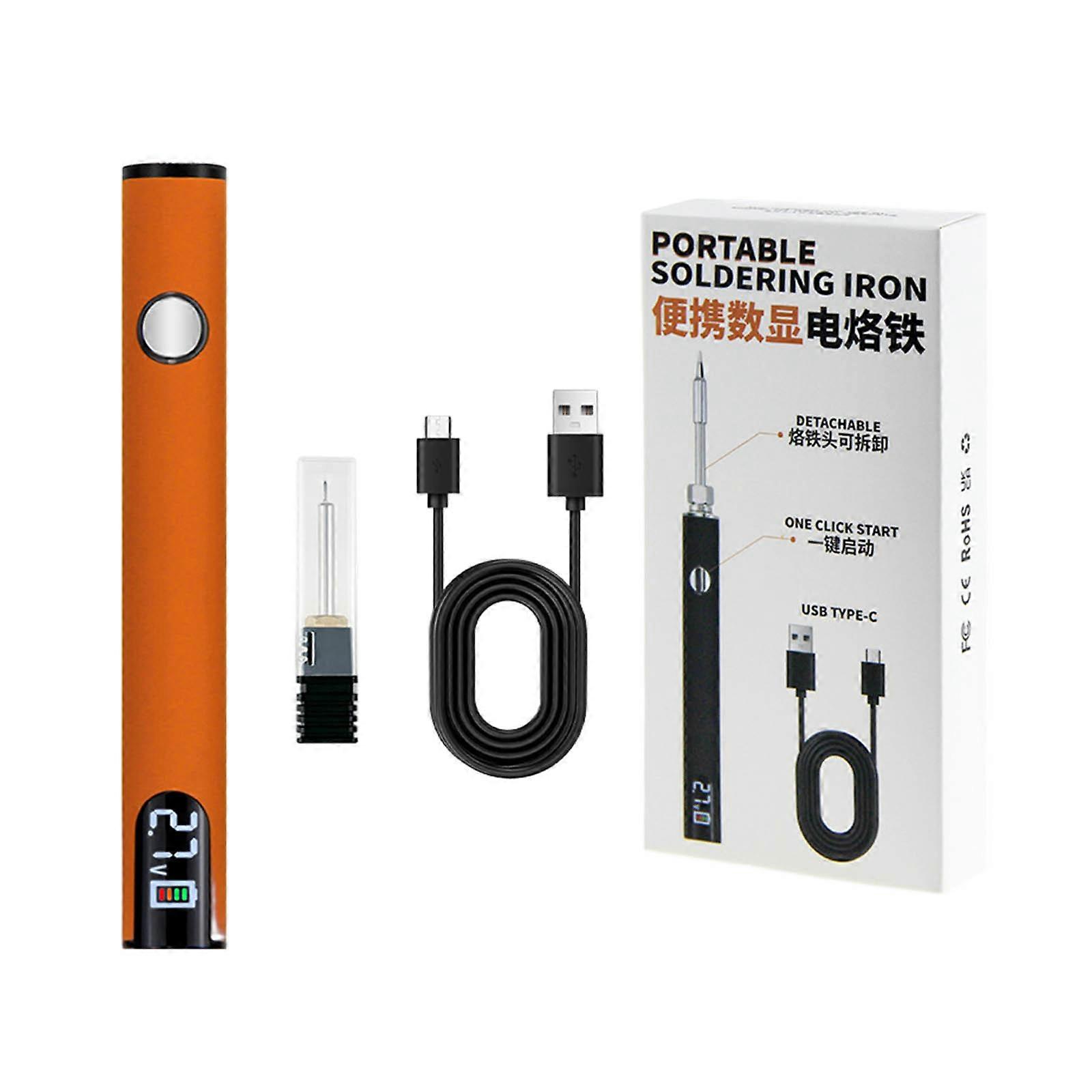 Convenient USB Soldering Iron USB Cable Burning Pen LED Display Screen Three Archives Adjustable Voltage 510 Connector
