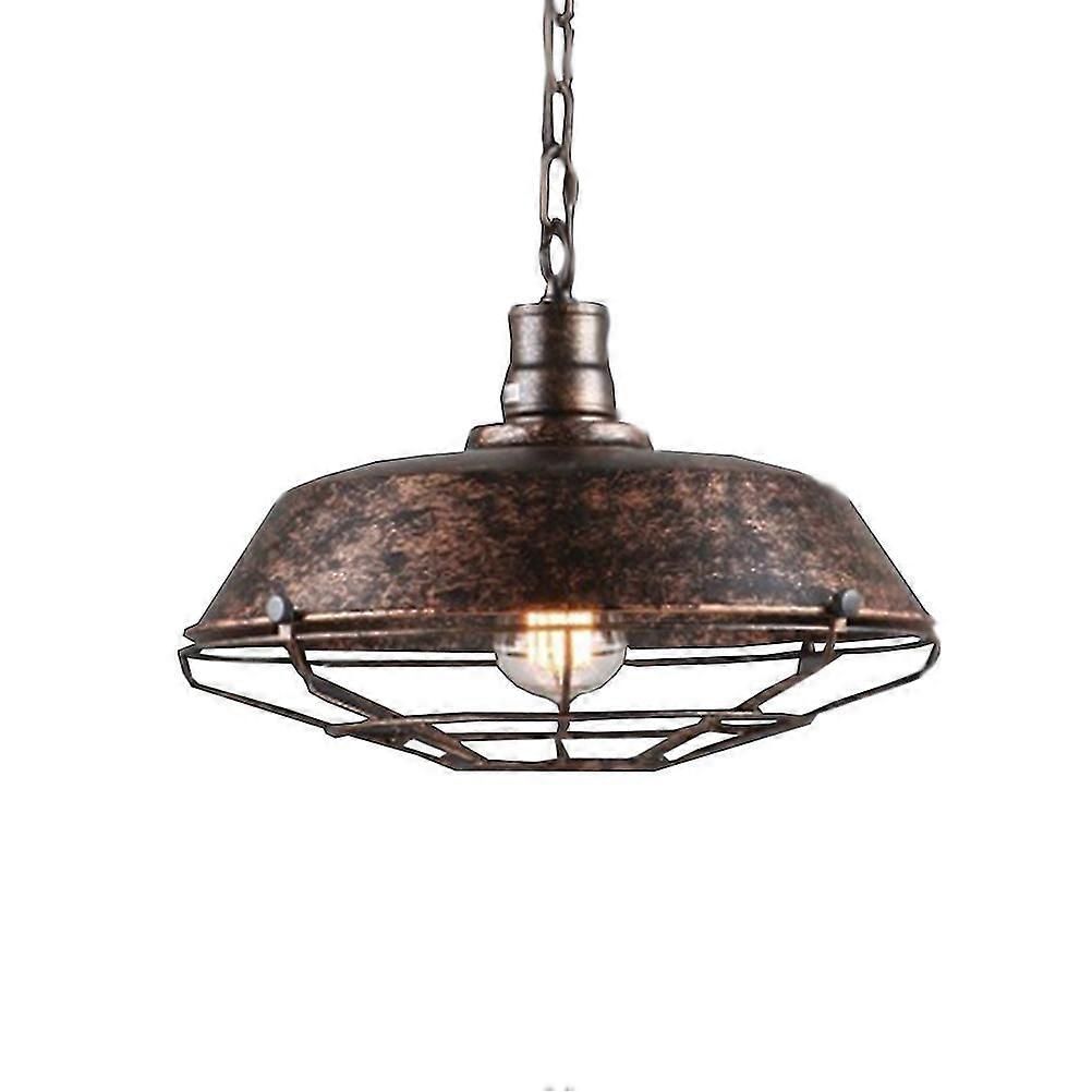 Pot Lids Ceiling Chandelier Retro Ceiling Lamp Industrial Style Ceiling Lamp Restaurant Ceiling Lamp (brown Without Bulb)