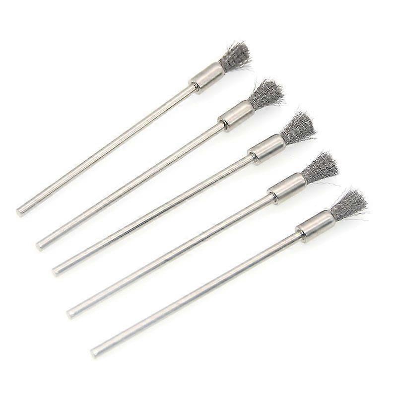 5pcs Acier inoxydable Fil de nettoyage fin Brosse de fil Brosse à brosse à papier Enlèvement de peinture