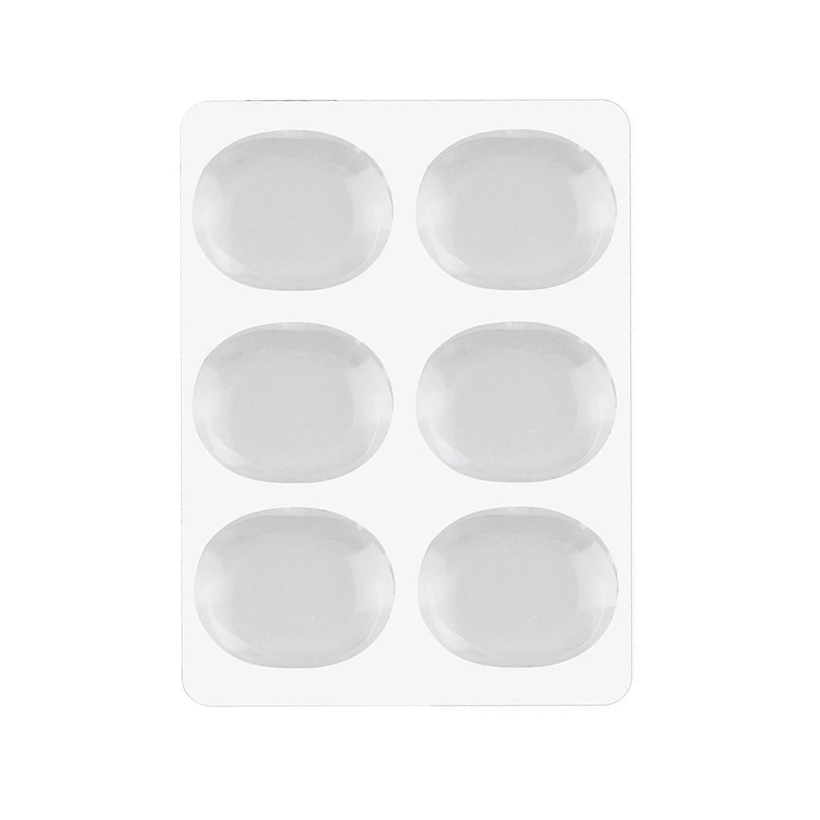 6Pcs/pack Soft Gels Pads Drum Mutes Pads for Drums Tone Control Round Clear Drum Dampeners for Drums Tone Control transparent color