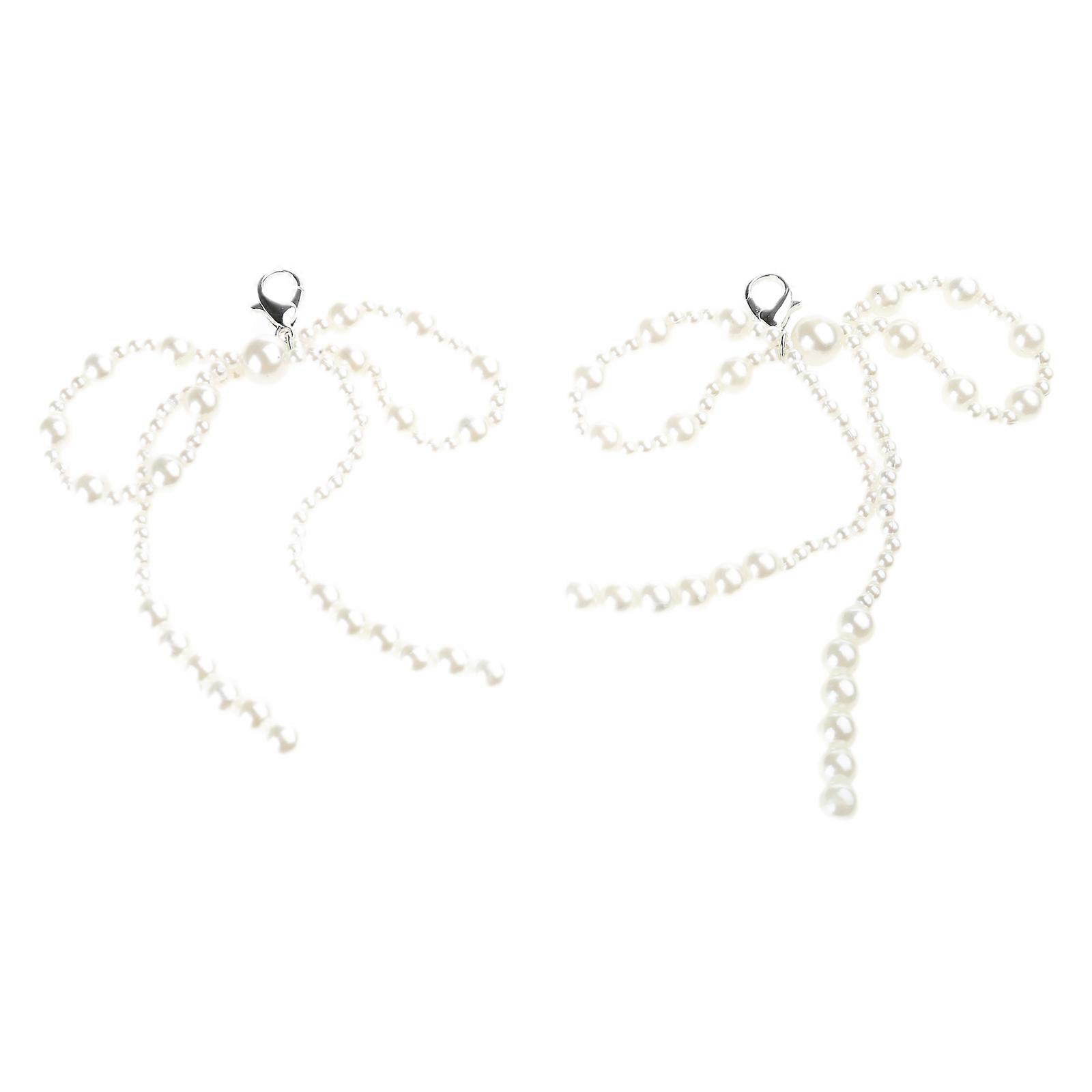 Fashionable Shoe Keychain with Bowknot Bag Pendant Phone Charm Upgrade Your Shoe Game with this Stylish Accessory