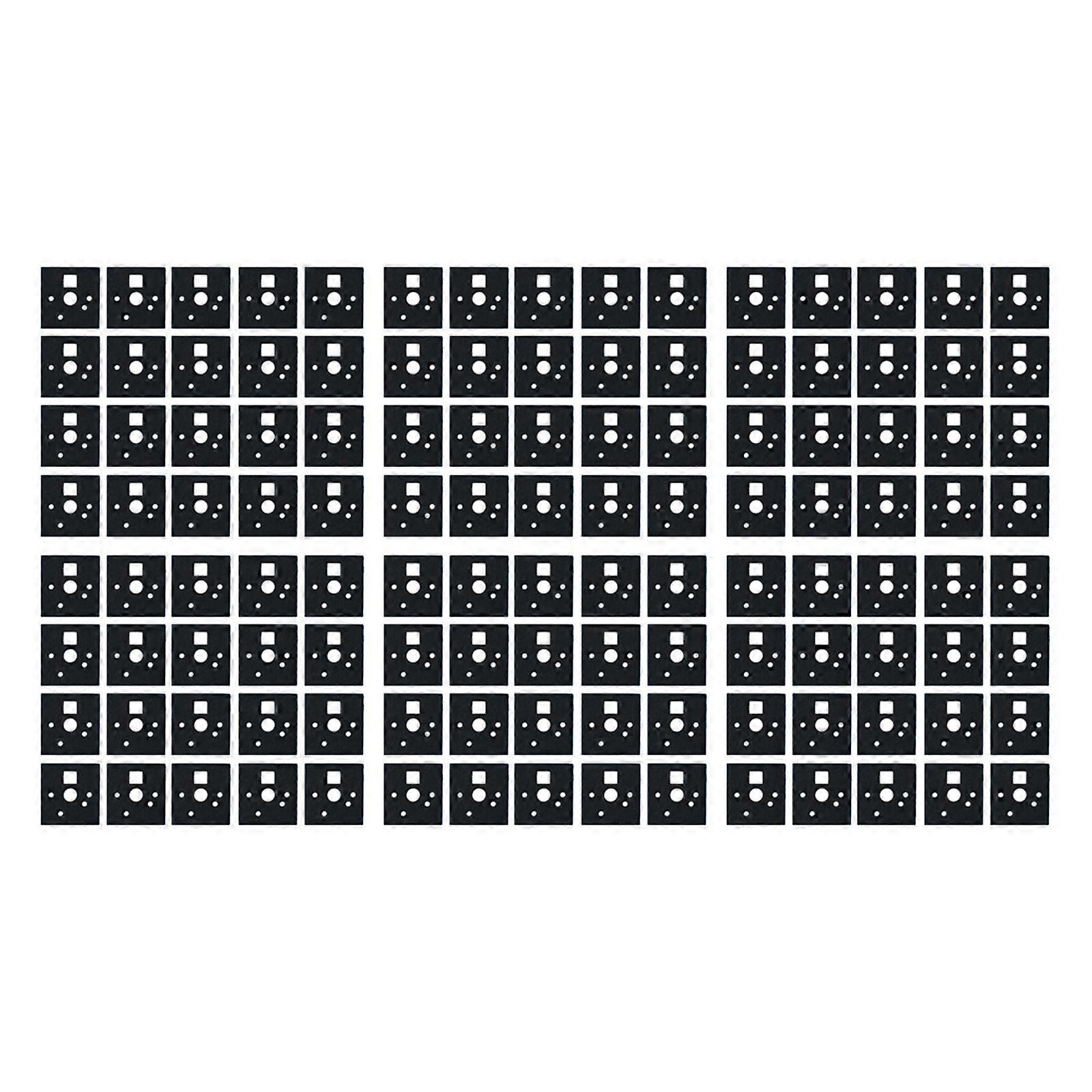120x Keyboard Switch Pads Noise Dampener Spare Parts with LED Beads Holes for