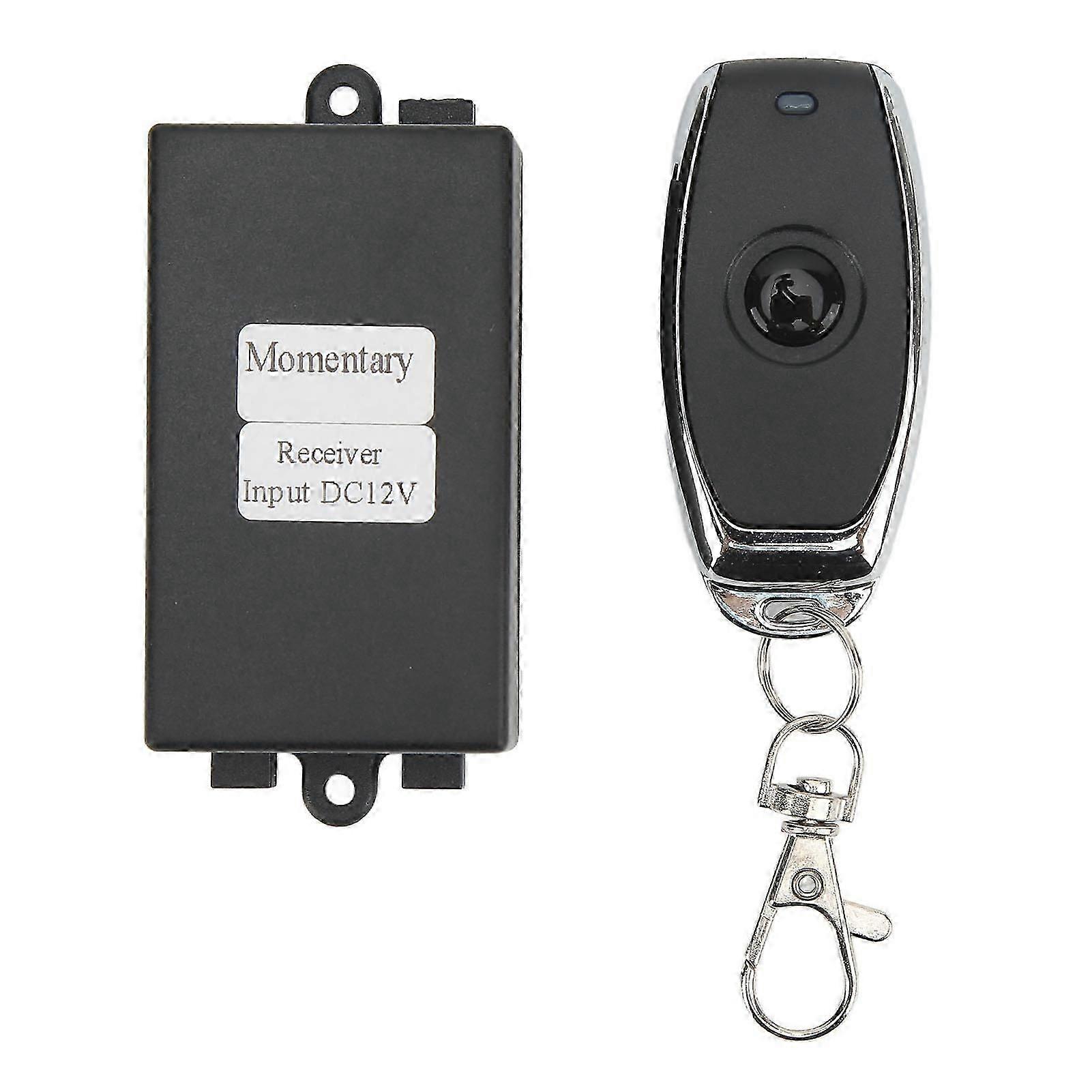 Momentary Remote Control Switch Single Button High Sensitivity Wireless Remote Control Switch with Relay 7A 12V