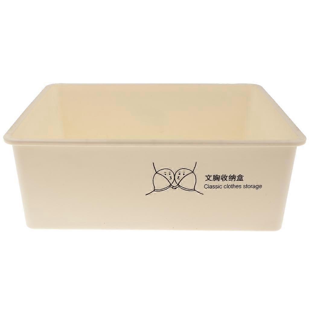 Storage Organizer Sock Container Drawer No-Grid Light Gray