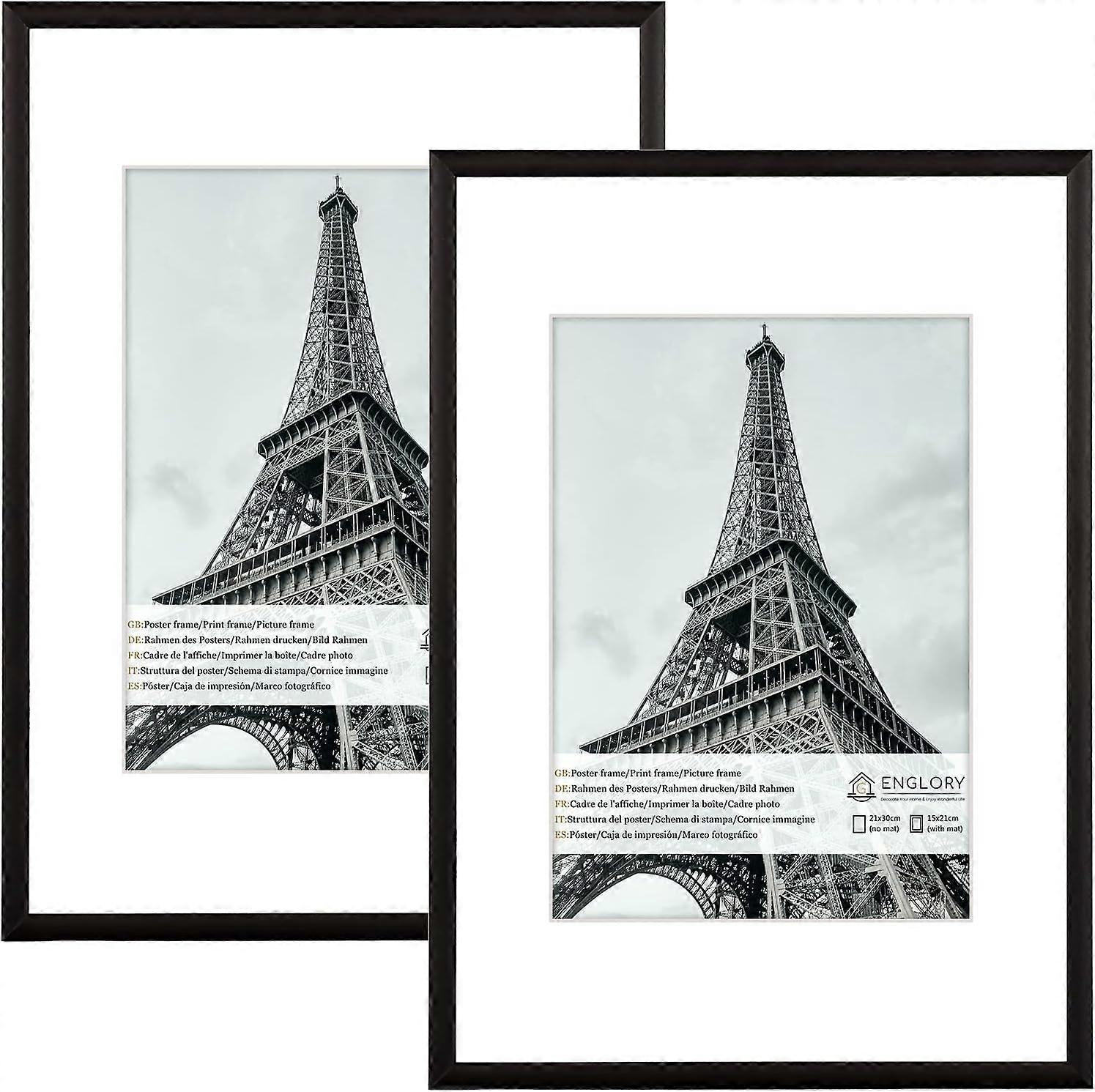 Contemporary Minimalist Wall-Mountable Picture Frame Set