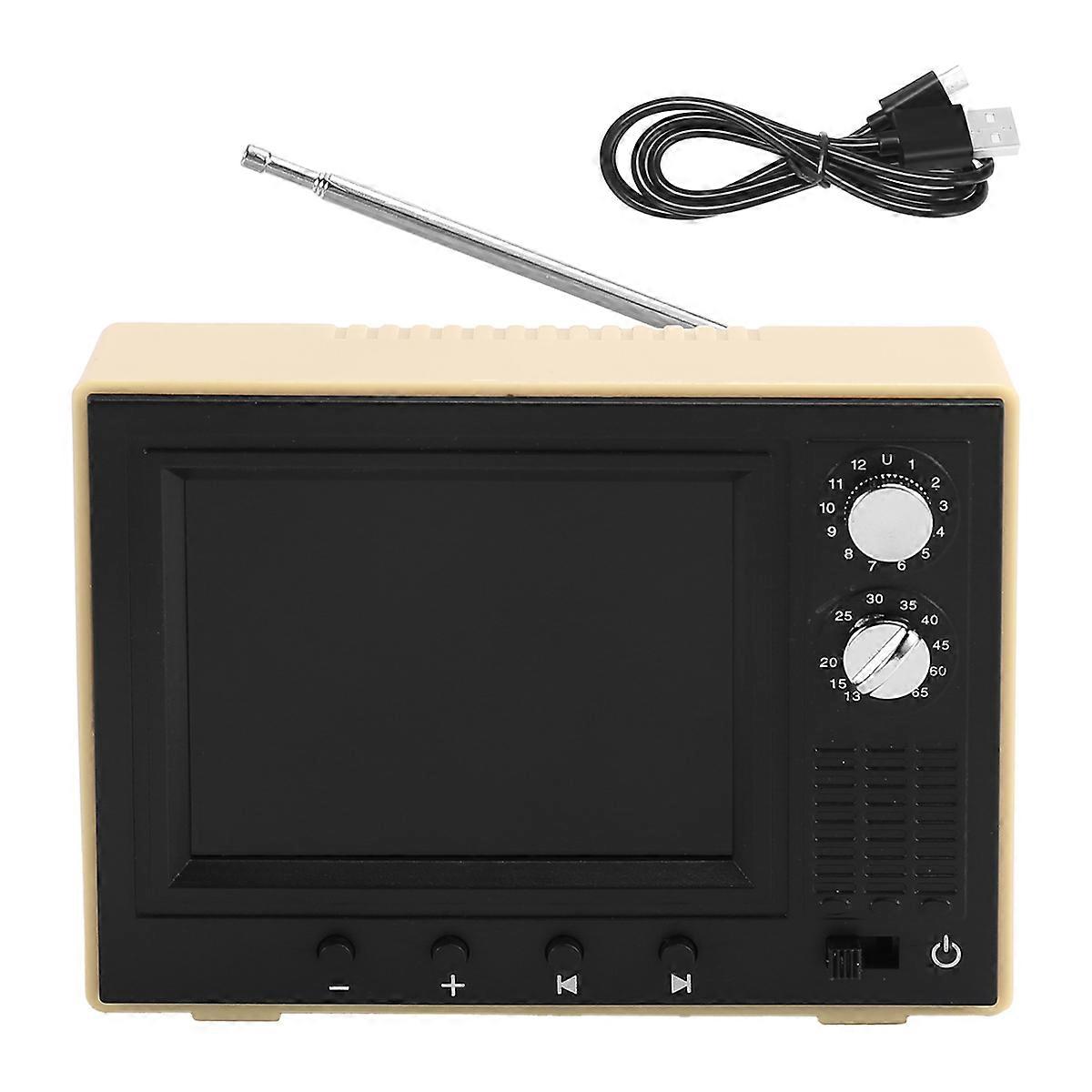 1:12 Miniature TV Playable Video Mini Television Model