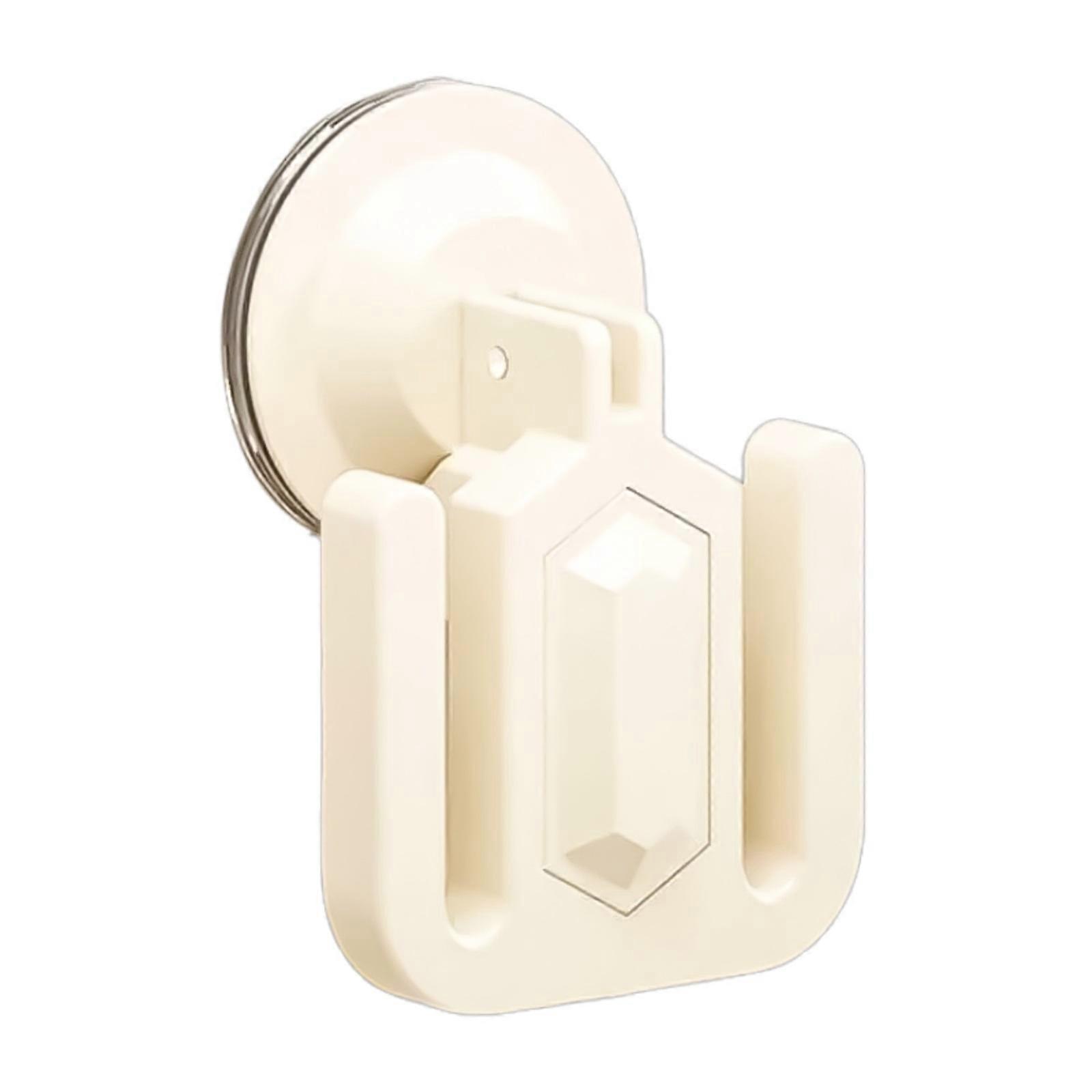Bathroom Slipper Rack Hanging Shelf Hook Wall Mounted Slipper Hanger Suction Cup Shoe Storage Rack Easy to Install White