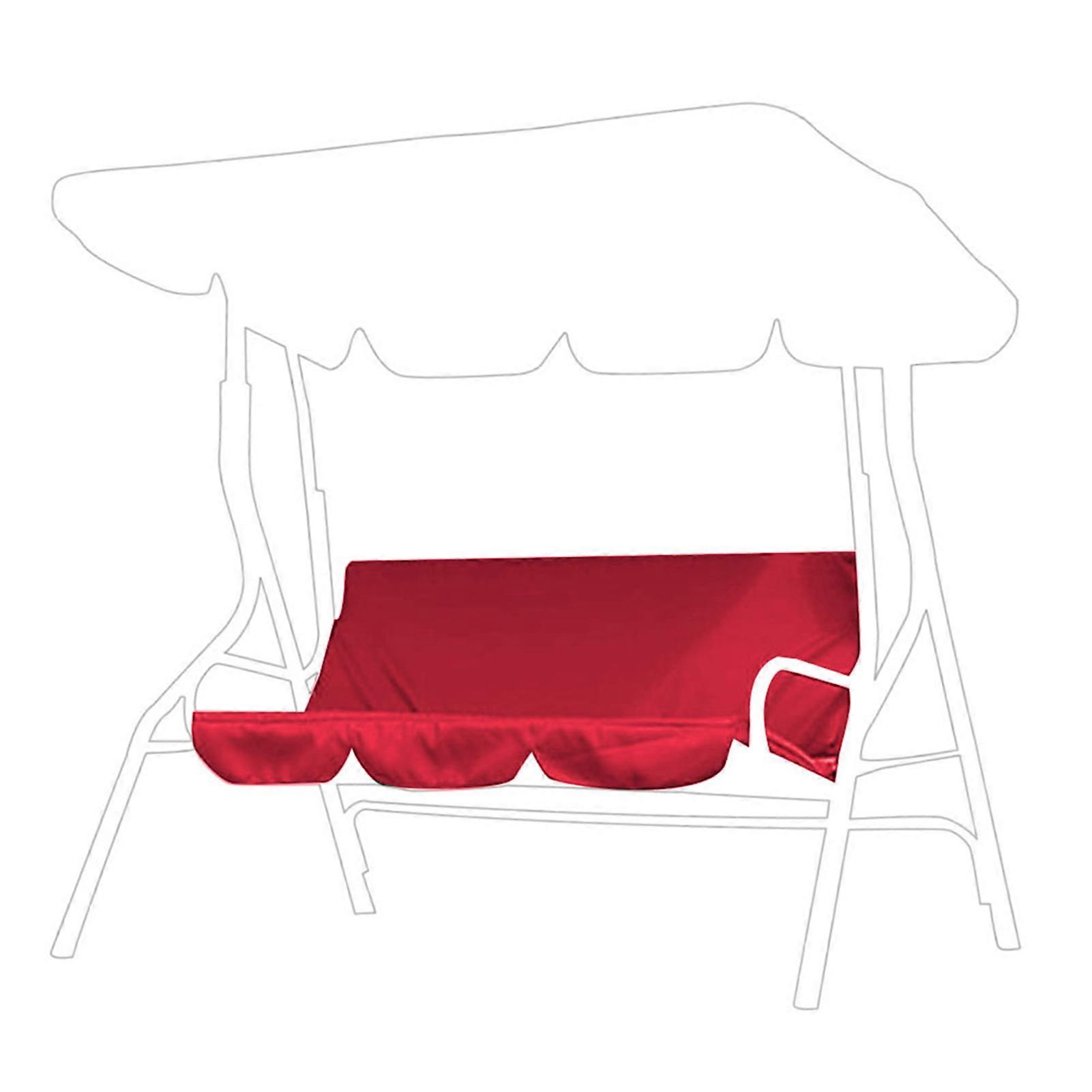 Touch Swing Chair Cushion Garden Courtyard Outdoor Waterproof Polyester Taffeta 3‑seats Swing Chair Hammock Seat Cushion Cover