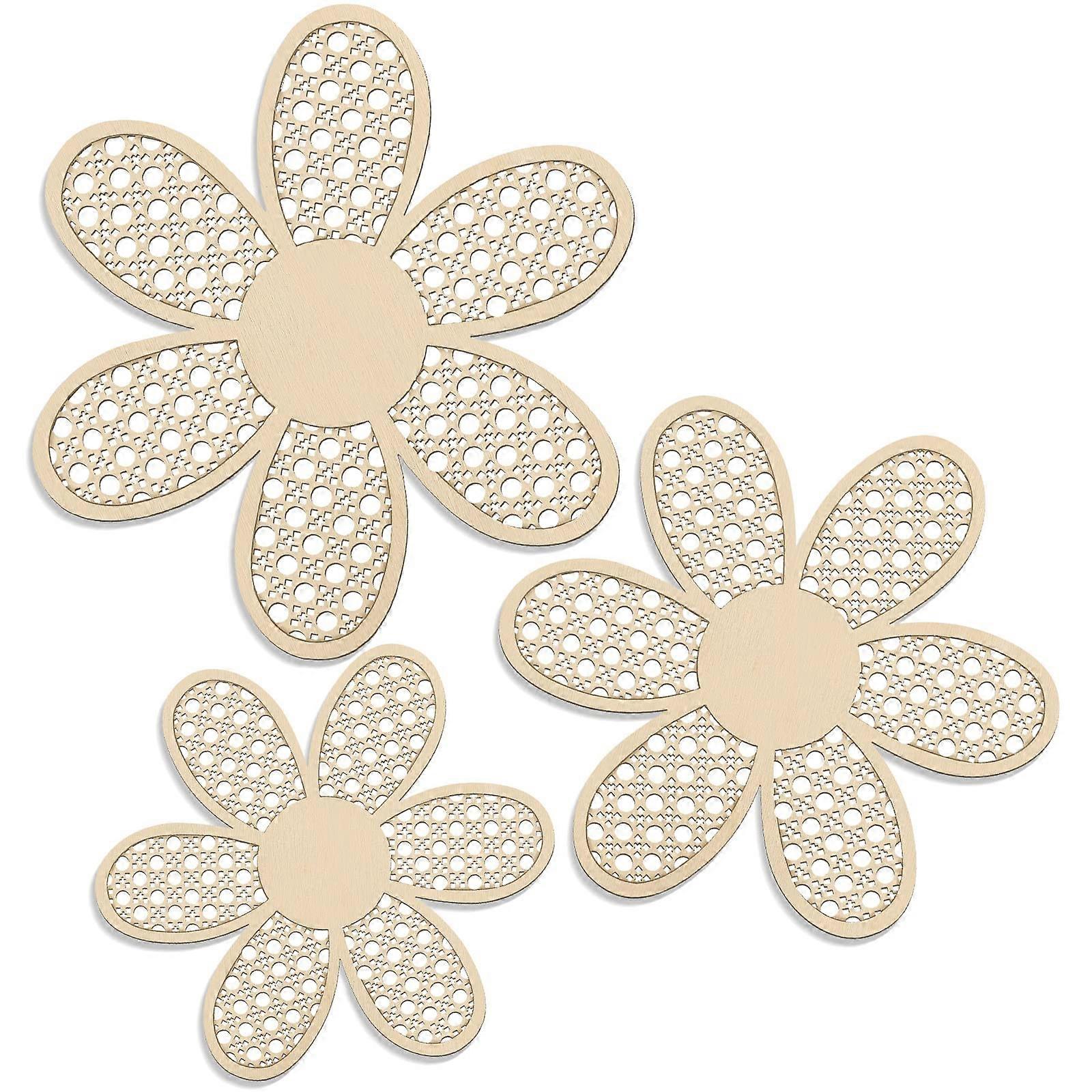 3-Pack Boho Daisy Rattan Wall 8” – Decor x 10”