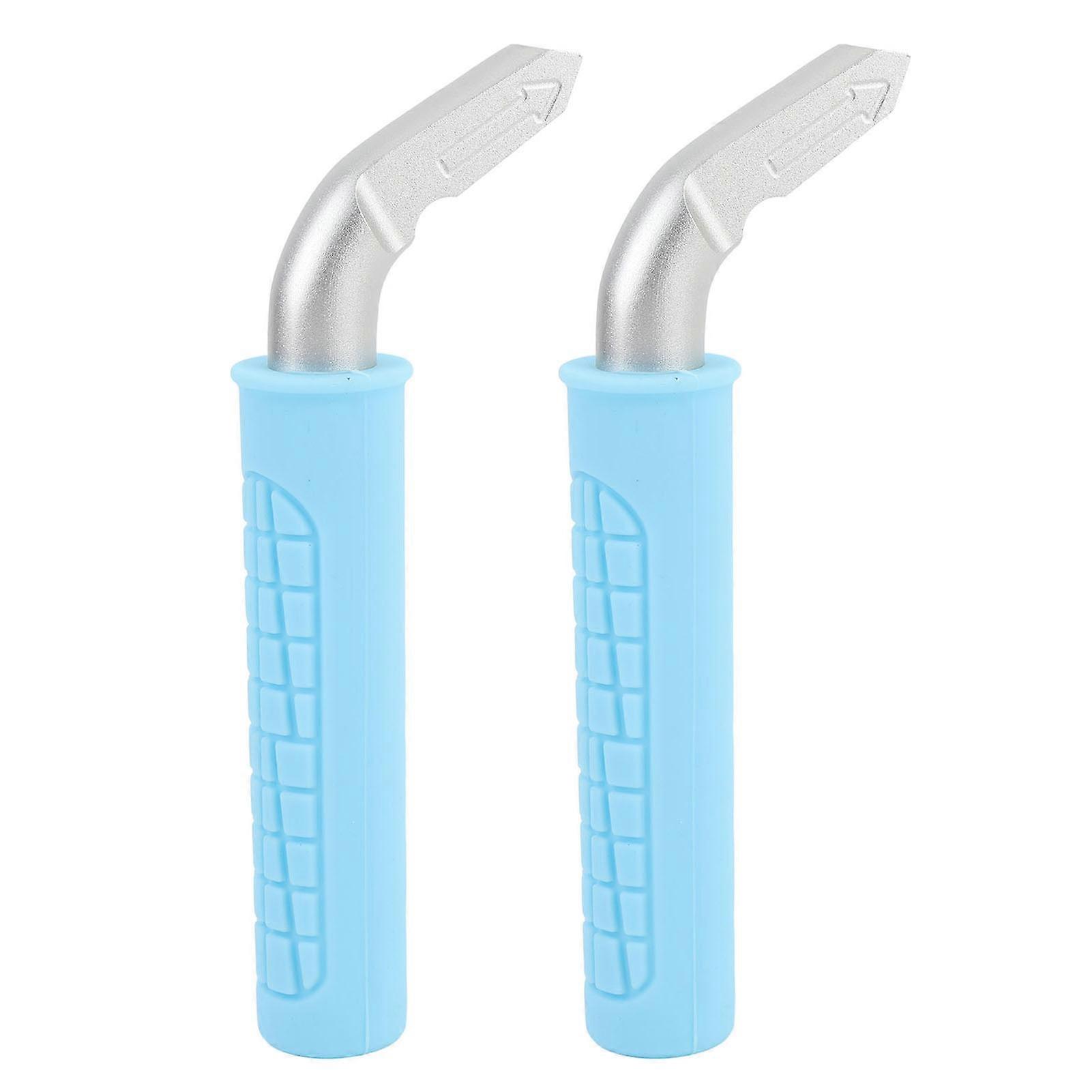 2Pcs Car Handle Assist Non Slip Portable Vehicle Support Handle Auto Grab Bar Vehicle Door Handle Aid Blue