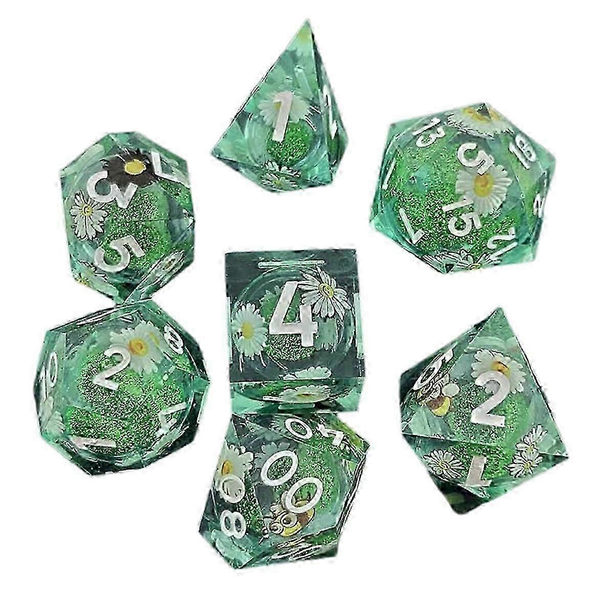 Resin Decal Quicksand for DND Dice Coc Running Group Dice Dnd Cthulhu Polyhedron Running Group Board Game DND Dice E