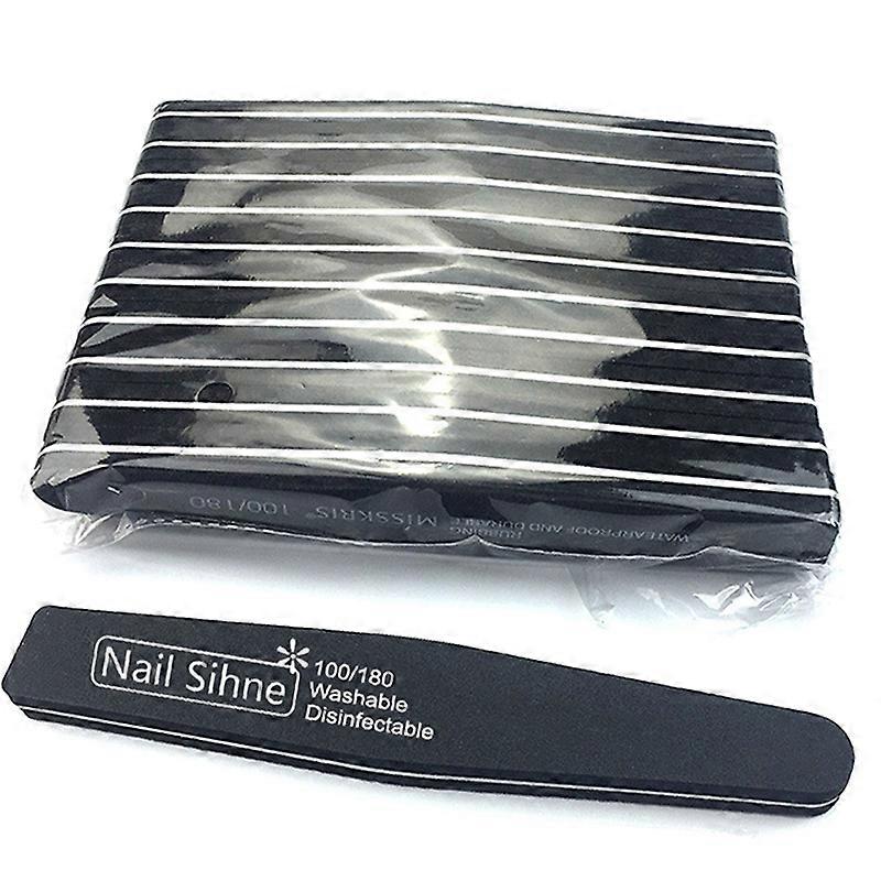10pc Diamond Nail File Nail Buffer Washable Grinding Polishing Sanding Nail Tool