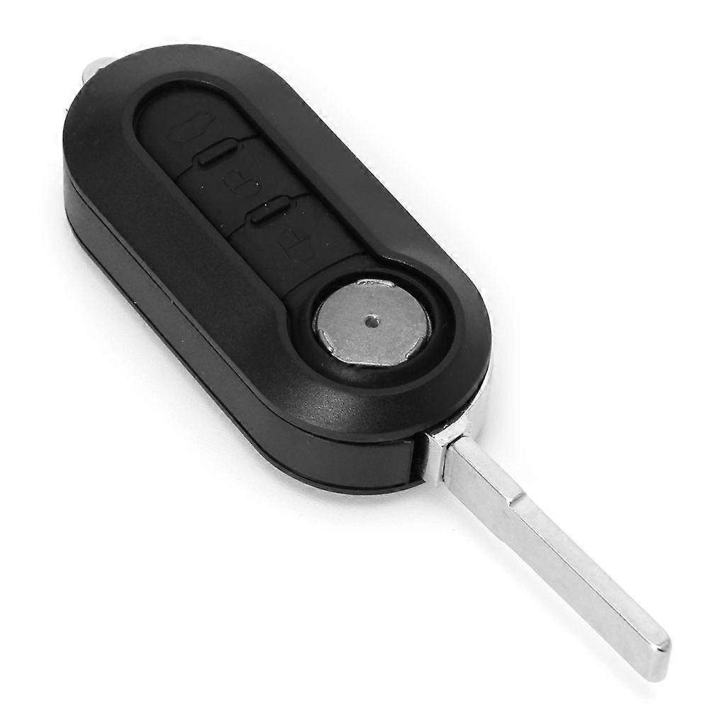 3 Buttons Flip Remote for Key for Case for Shell Cover For FIAT 500 Panda Car Al