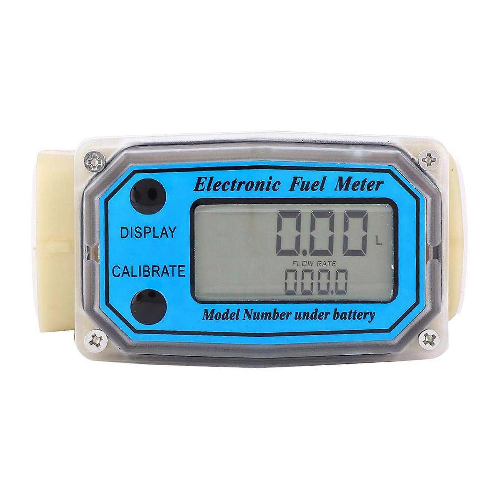 1-inch Digital for Turbine Flow Meter LCD Digital Display Flowmeter for Gas Oil