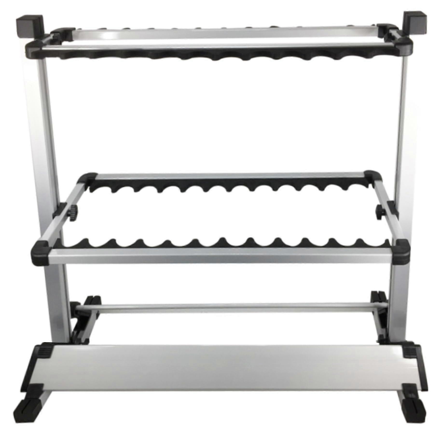 1 Fishing Rod Stand Cushioned Easy-Access Easy-Assembly for Garage 12 to 24 Slots